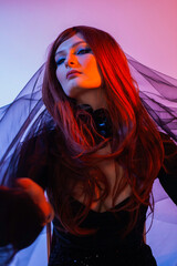 portrait of a woman with long hair