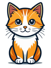 Obraz premium cartoon cat