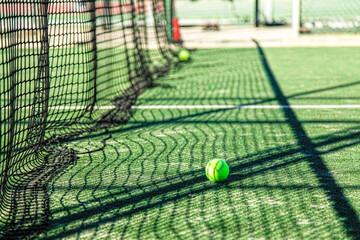tennis ball and net