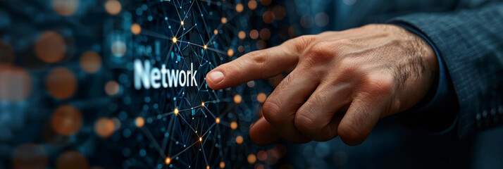 Network Background Banner