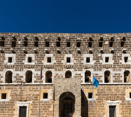 Obraz premium Detail from ancient roman building