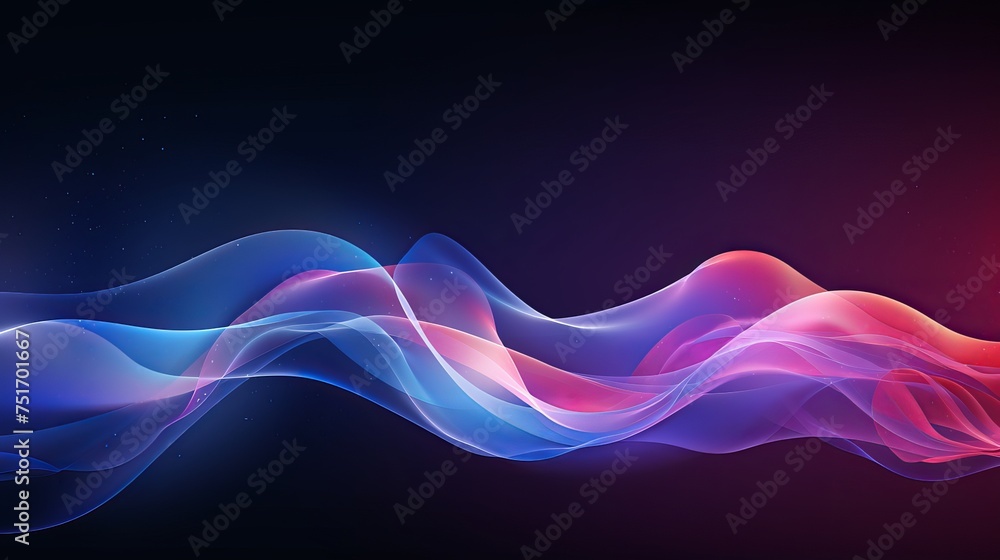Poster vector illustration portraying artificial intelligence with a futuristic backdrop and turbulence flo