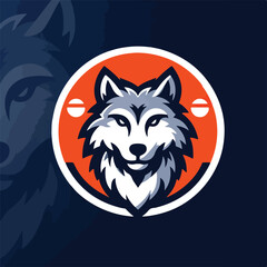 Esport vector logo wolf, wolf icon, wolf head, vector, sticker