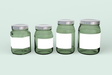 Glass Jars Set