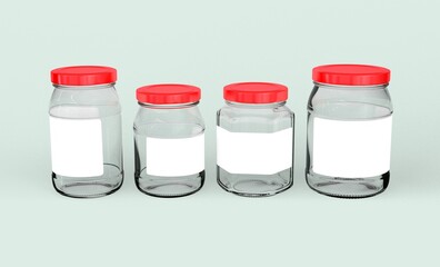 Glass Jars Set