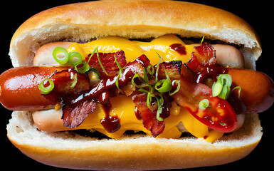 Capture the essence of Hot Dog in a mouthwatering food photography shot