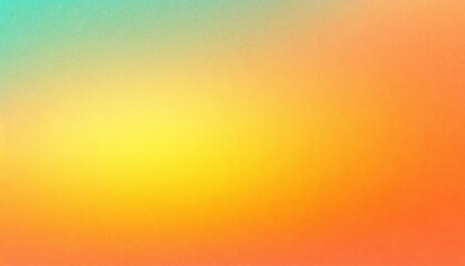 blue orange yellow, color gradient, abstract background smooth transition, empty space, grainy noise rough texture - obrazy, fototapety, plakaty