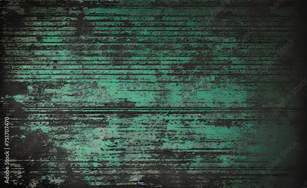 Wall mural seamless glowing green black blue grainy background dark noise texture banner poster backdrop design