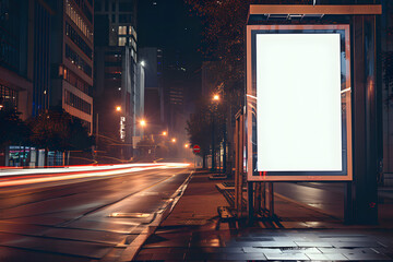 blank billboard for advertising or product presentation