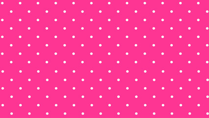Pink background with white polka dot