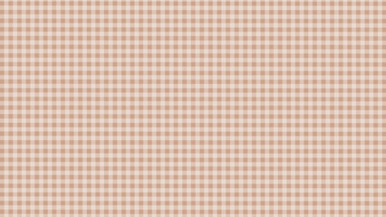 Brown and white plaid fabric texture background