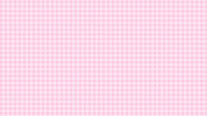 Pink and white plaid fabric texture background