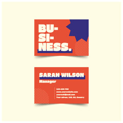 Modern Creative And Eye-Catching Business Card Design Template, Visiting Card.