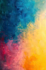 Fototapeta premium Vertical Hand drawn oil painting. Abstract art background. Oil painting on canvas. Color texture.