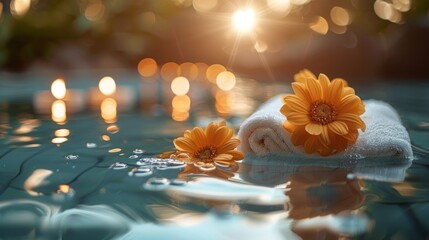 Beautiful spa composition, 