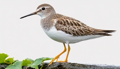 common sandpiper actitis hypoleucos png isolated on transparent background