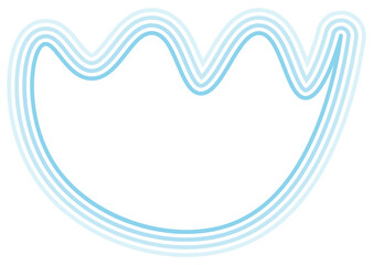 Abstract pastel shape lines background. Vector illustration.	