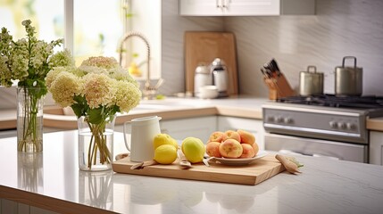 Fototapeta na wymiar minimalist clean kitchen background