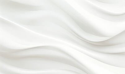 photo of seamless subtle white glossy soft abstract wavy embossed texture isolated on white color background