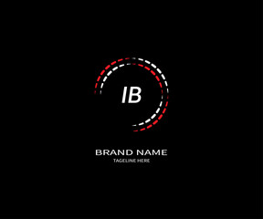 Fototapeta na wymiar IB letter logo Design. Unique attractive creative modern initial IB initial based letter icon logo