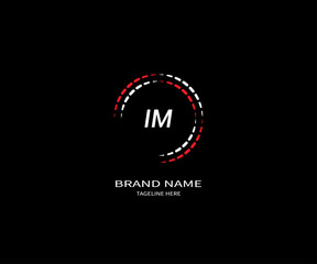 Fototapeta na wymiar IM letter logo Design. Unique attractive creative modern initial IM initial based letter icon logo