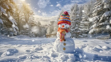 hat funny snowman