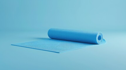 fitness yoga mat isolated