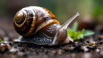  Macro Snapshot of a Snail