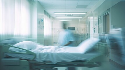 emergency hospital blurred room