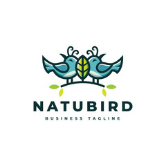 nature bird logo design
