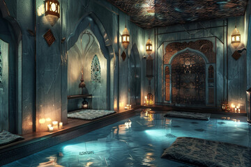 A spa with a Turkish style and a hammam - obrazy, fototapety, plakaty