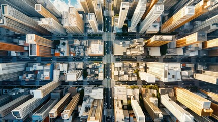 buildings perspective city background