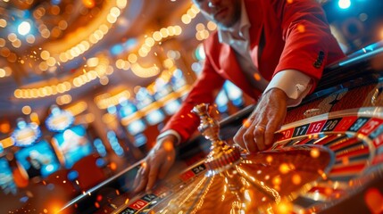Man Playing Casino Game - 751731610