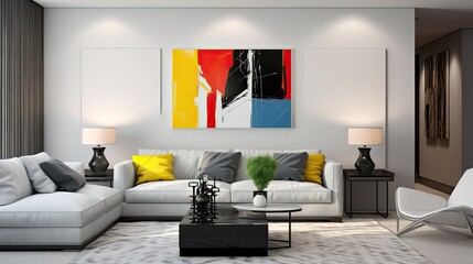 minimalist living interior room