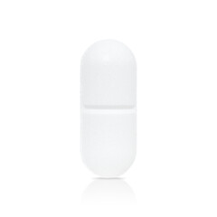 Pill Isolated on Transparent  Background. Healthcare and treatment concept.
