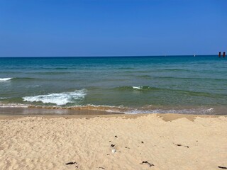 beach and sea