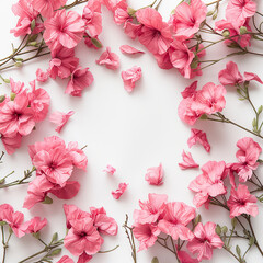 Fototapeta premium Floral celebration background, Mothers Day, Womens Day and flowers