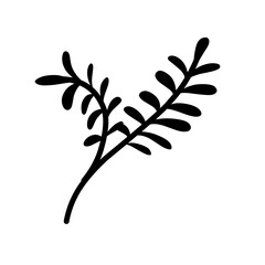 Botanical Leaves Silhouette