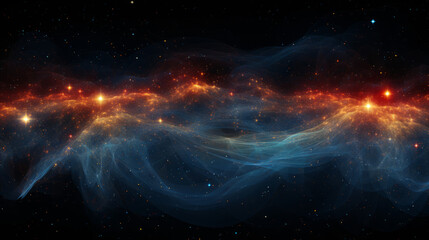 Evocative image of cosmic energy with vivid colors and starry background, suited for science or fantasy themes