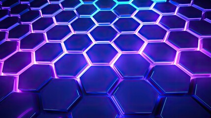 geometric futuristic hexagon background