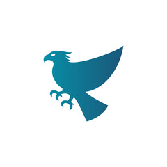 Bird with Color Logo Vector