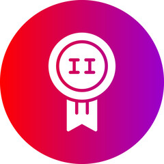 Award Medal Glyph Circle Gradient Icon