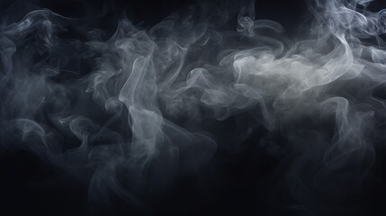 Obraz premium Realistic Smoke Explosion with Empty Center - Dramatic Halloween Background