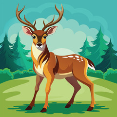 Obraz na płótnie Canvas Illustration of a deer 