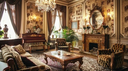 Obraz premium vintage victorian room