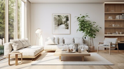 Fototapeta premium sleek contemporary interior room