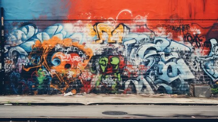 Fototapeta premium graffiti urban city background