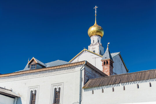 View of the Church of the Savior on Senya in Rostov, Golden Ring Russia.