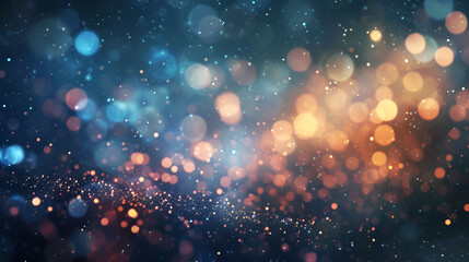 Dark background with bright bokeh lights ,natural bokeh and bright golden lights. Vintage Magic...