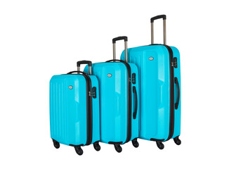 3 sizes, cabin size, medium and large size, luggage set. colorful, wheeled, two-stage handle